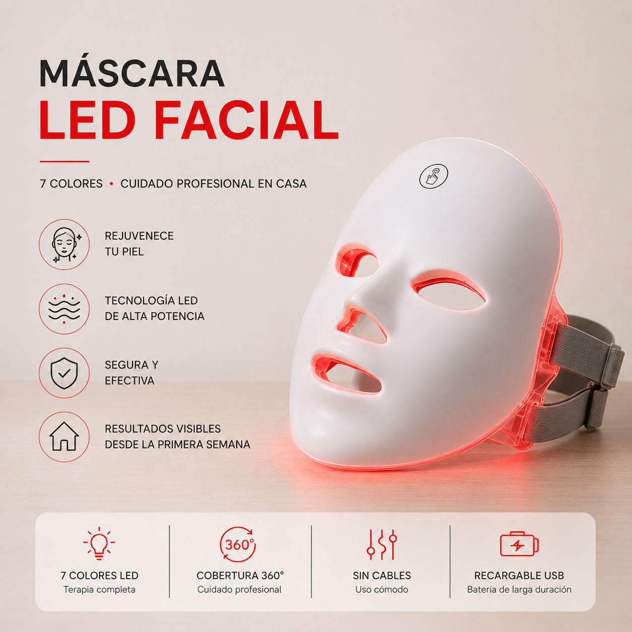 Mascarilla de Recuperación Facial Solvex