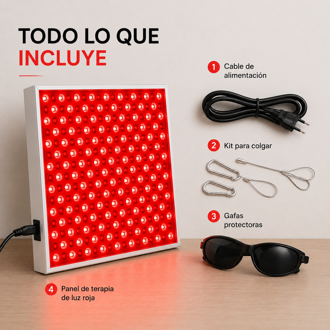 Panel de Luz Roja e Infrarroja Solvex